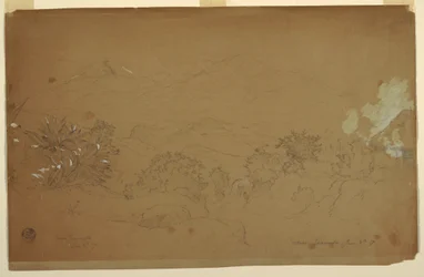Paysage près de Guaranda, Équateur, 4 juin 1857